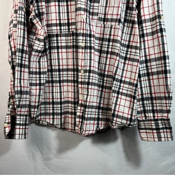 Men's Akdmks Plaid Button-Up Long Sleeve Shirt 0630 - Picture 3 of 14